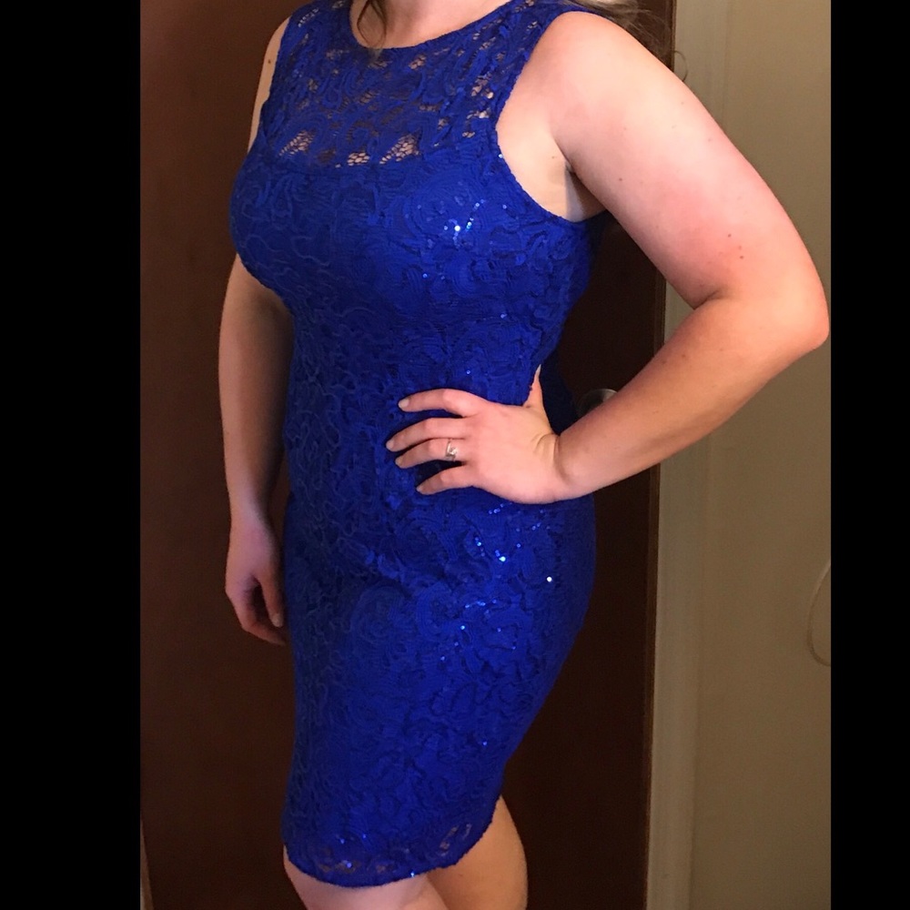 Cobalt blue cocktail dress ✨